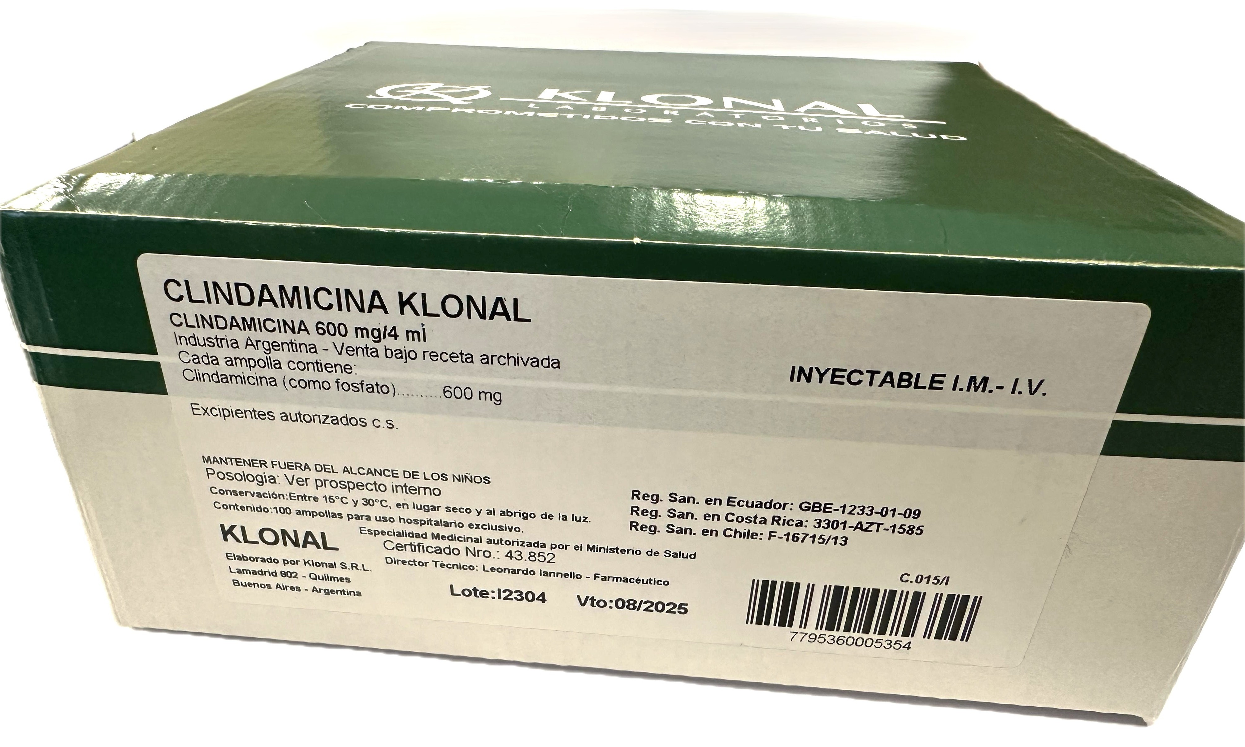 CLINDAMICINA KLONAL 600 mg